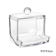 thumbnail image 2 of Square Q-tips Cotton Swabs Holder Cotton Swabs Storage Stand Rack Organizer Box Cosmetic Makeup Case, 2 of 7