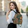 thumbnail image 6 of FORMRS Mini Backpack Purse for Women Quilted Travel Daypack Casual Shoulder Bag, Forest Mushroom, 6 of 7