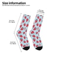thumbnail image 2 of Uemuo Strawberries Printed Kids Boys Socks Seamless Crew Socks Crazy Funny Athletic Sport Socks for Children, 2 of 6