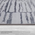 thumbnail image 4 of Washable Skid-Resistant Runner Rug Geometric Grey 24" x 60", 4 of 9