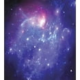 thumbnail image 3 of Ambesonne Nebula Duvet Cover Sets, Milky Way Galaxy Stars, 2-King, Navy Purple, 3 of 7