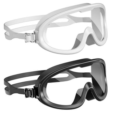 Swim Goggles 2 Pack Anti-Fog Waterproof Anti-UV Clear Vision Silicone Swimming Goggles for Adult Women Men