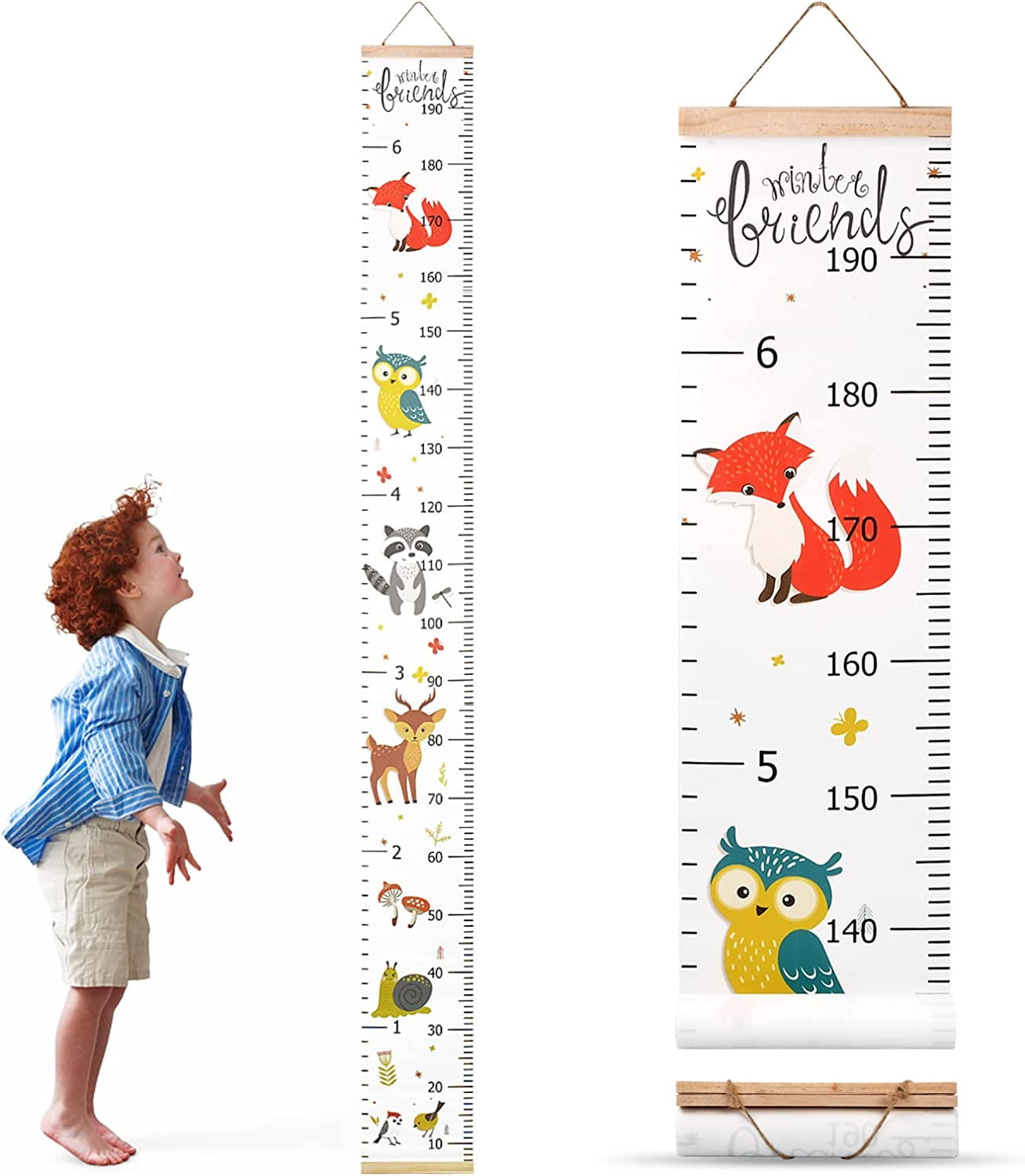 Toise Murale Enfant Funny Friends - 5 Marqueurs Hauteur, Tournesol Peluche (multicolore, Occasion)
