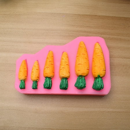

GWONG Cake Mold Carrot Pattern Baking Tools Silicone Heat Resistant Pastries Mould for Bakery