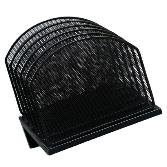 Metal Document Organizers Vertical File Folder Holder Stand Desk File Organizer Office School Supplies for Office Worker