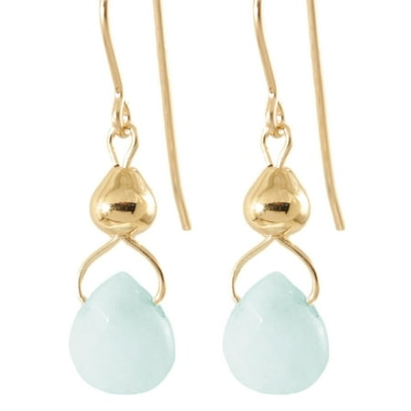 - Ardent Designs 'Drops from Heavens Sky' 14k Gold Fill/ Sterling Silver Amazonite Earrings