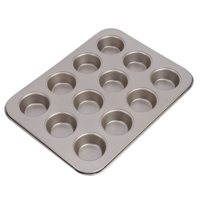 Heaveant Muffin Pan, 12-Cup Muffin Pan Cake Pans Non-Stick Round Cake Mold Home Kitchen Cook DIY Cooking Tools(#1)