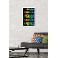 thumbnail image 2 of DC Comics Justice League - Rainbow Silhouette Wall Poster, 14.725" x 22.375" Framed, 2 of 6