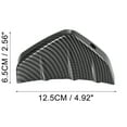 thumbnail image 3 of Unique Bargains 4pcs Car Diffuser Universal Shark Fin Spoilers Rear Spoiler Wing Diffuser Trim Bumper Lip for Car Carbon Fiber Pattern, 3 of 6