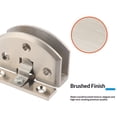 thumbnail image 5 of 4 pack 90 Degree Glass Door Pivot Hinge Kit stainless steel Shower Hinge Glass Door Clamp Clip,Adaptive 5-8mm Glass, 5 of 5
