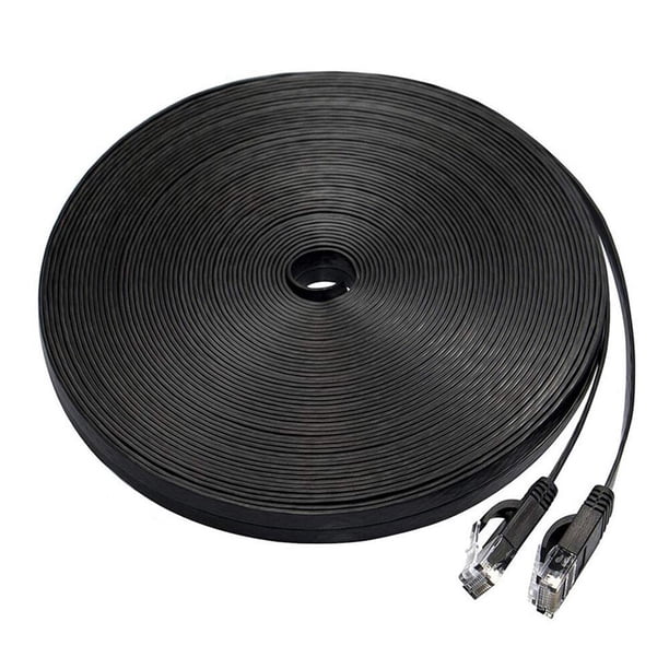 Cable Ethernet plano CAT6 de 0,5 m, 1m, 2m, 3m, 5m, 10m, 15m, 20m, 30m, parche LAN CAT 6, cable de red para enrutador de ordenador y portátil Tan Jianjun unisex
