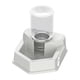 thumbnail image 1 of Comedero para reptiles, resistente, para mascotas, adorno, fácil limpiar, regalo, dispensador agua portátil para serpientes, geckos y tortugas. Blanco, 1 of 8