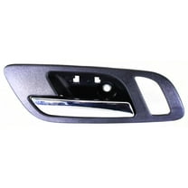 Interior Door Handle Compatible with 2007-2014 Chevrolet Tahoe 2007-2013 GMC Sierra 1500 Front, Left Driver Black bezel with chrome lever