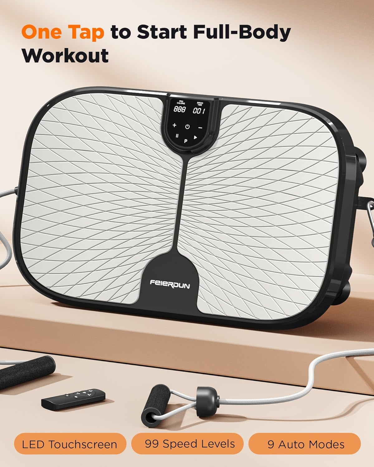 Librala Vibration Plate Exercise Machine, 400 LBS Capacity Vibration Plate for Lymphatic Drainage, Max Space for Whole-Body Workout & Relaxation at Home