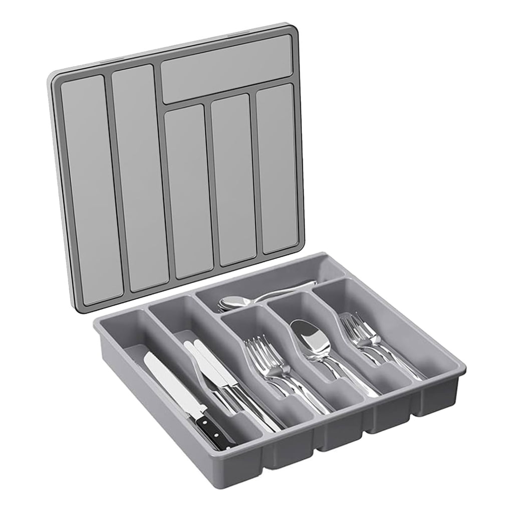Osdhezcn Sturdy Silverwares Drawer Organizer Kitchen Drawer Divider for Forks and Spoons