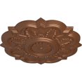 thumbnail image 3 of Ekena Millwork 20 1/4"OD x 1 1/2"P Deria Ceiling Medallion (Fits Canopies up to 6"), Hand-Painted Polished Copper, 3 of 6