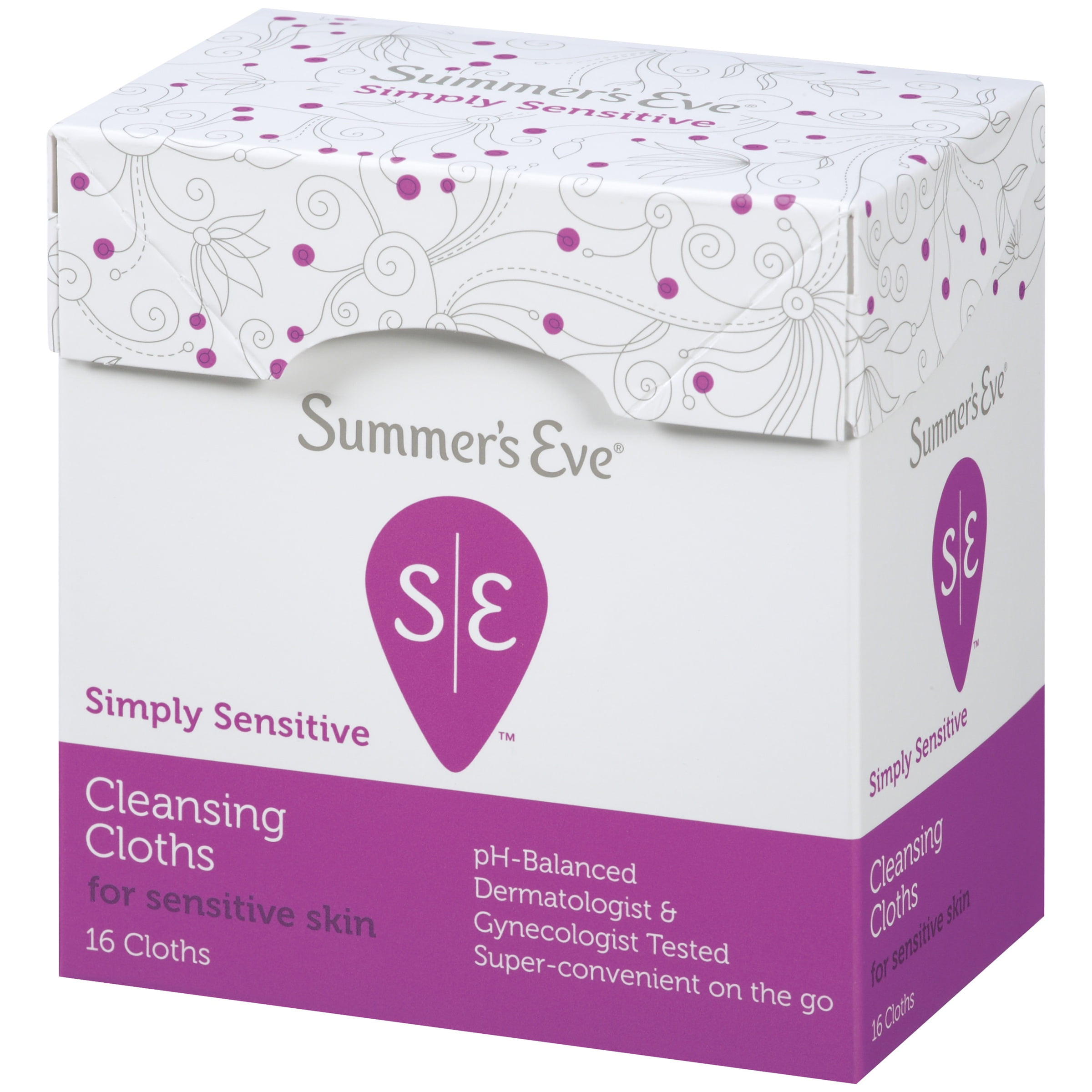 Feminine Cleansing Cloths for Sensitive Skin By Summers Eve for Women Cloths - 16 Count Dr. Emmos Eye Care and Eye Wash