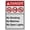 Warning Sign 1, variant on Industrial Caution Sign Lead Sign (Lead work area No smoking No eating or drinking) 8 in" x 12 in" UV Resistant Indoor Outdoor Workplace Industrial Caution Warning Sign
