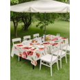 thumbnail image 4 of Outdoor Tablecloth with Umbrella Hole for Patio/Picnic/Party/Camping, Red Poppy Waterproof Table Cloth Rectangle Table Cover Washable, Spring Summer Flowers Botanical Rustic (60"x 120"), 4 of 8