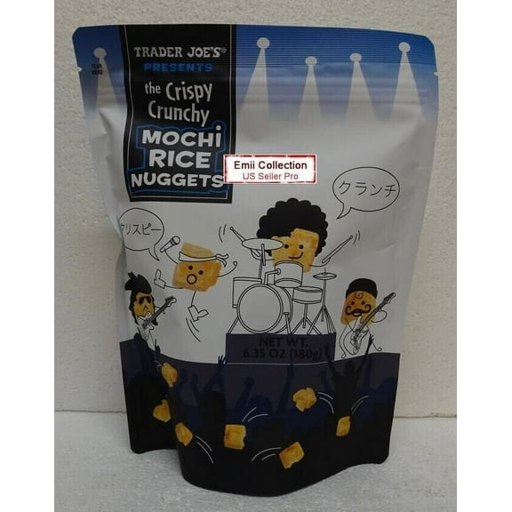 Trader Joe’s Crispy Crunchy Original Mochi Rice Nuggets 6.35oz 180g (Single Bag)