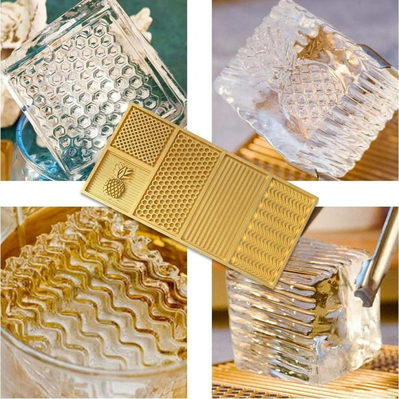 Ice  Tray, Customizable Brass Ice   Plate With Wooden Storage Box For Bartender For Cocktails
