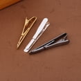 thumbnail image 3 of pasadores de corbata para hombre, elegantes y elegantes, para trajes de negocios y fiestas (negro, plateado y dorado)., 3 of 5