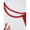 thumbnail image 5 of Christmas Family Matching Pajamas Sets Reindeer Print Shirt  Plaid Pants, 5 of 10