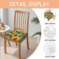thumbnail image 2 of Sunflower Seat Covers for Dining Room Chairs Set Of 6,Stretch Printed Washable Chair Seat Cover with Elastic Ties and Button,Removable Waterproof Couch Cushion Covers, 2 of 6