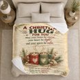 thumbnail image 5 of Christmas Hug Rustic Holiday Blessing, Festive Holiday Scene, Warm Flannel Blanket for Living Room and Reading Nook, Art Lovers Christmas Gift, Festive Home Decor, 5 of 9