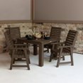 thumbnail image 3 of Highwood's 42" x 42" Square 5-pc Weatherly Dining Set - Dining Height, Outdoor, Eco-friendly, Synthetic Wood, 3 of 9