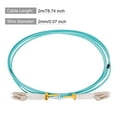 thumbnail image 2 of Unique Bargains 2 Meters 6.5Ft Fiber Patch Cable Multimode LC-LC OM4 LSZH Fiber Optic Jumper Green For Network Transceiver,1Pcs, 2 of 6