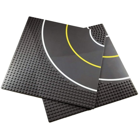 2 Curve Road Building Block Baseplates
