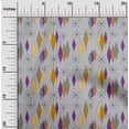 thumbnail image 1 of oneOone Georgette Viscose Moutarde Foncée Tissu Diamant Géométrique Robe Matériel Tissu Imprimé Tissu par la Cour 42 Pouces de Large, 1 of 4