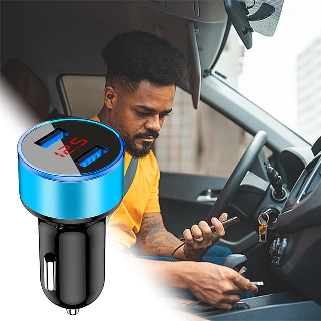 USB Cargador de Coche 3.1A Salida 12/24V Adaptador USB Enchufe Adecuado para IPhone IPad Galax Disponible en Múltiples Colores