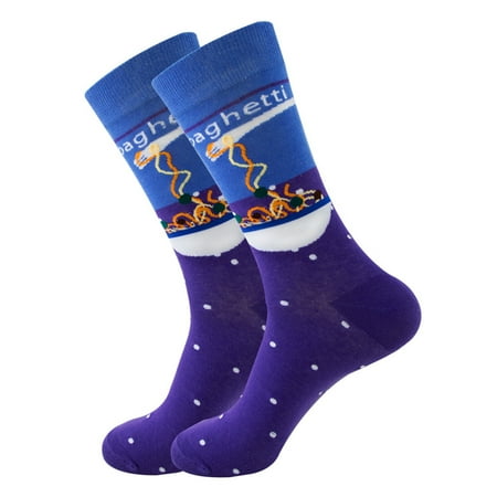 

Puawkoer Men And Women Adult Geometric Fruit Coffee Socks Street Socks Astronaut Socks Clothing Shoes & Accessories One Size Blue