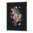 thumbnail image 3 of Designart 'Little Bird Sitting On Colourful Bouquet Of Wildflowers II' Traditional Framed Canvas Wall Art Print, 3 of 5
