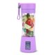 thumbnail image 4 of Máquina exprimidora eléctrica portátil 380 ml multifunción USB batidora de jugo de frutas licuadora, púrpura Inevent HA4689-03B, 4 of 6
