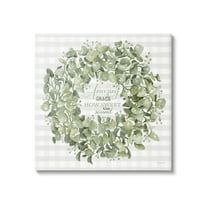 Stupell Industries Amazing Grace How Sweet Lush Green Plant Wreath Graphic Art Gallery-Wrapped Canvas Print Wall Art, 24x24, by Cindy Jacobs