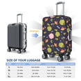 thumbnail image 3 of Cauagu Frog And Flowers Print Travel Luggage Cover,Travel Dust-proof Suitcase Cover Softside Suitcase Protector for 18-32inch,Not Included Suitcase, 3 of 8