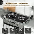 thumbnail image 3 of (2 pack) Cusimax 23.03 Inch 2-Coil Stainless Steel Countertop Burners, 3 of 7