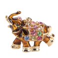 thumbnail image 4 of Colgante de coche, llavero exquisito con incrustaciones de diamantes de imitación, colgante de elefante para bolso, llavero de metal, estándares líderes en la industria, 4 of 12