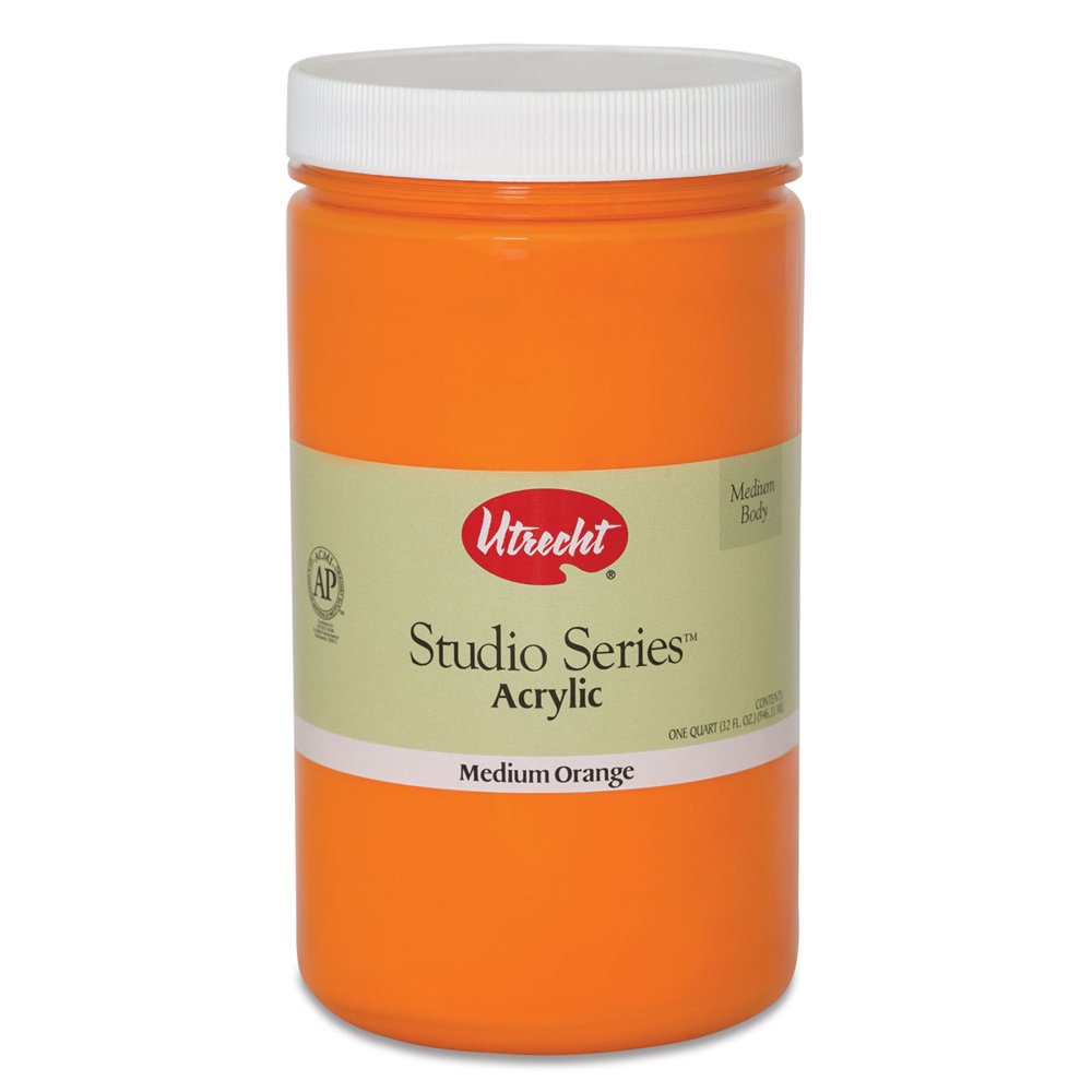 Utrecht Studio Series Acrylic Paint Medium Orange, Quart Walmart