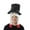 Black, variant on MIASHUI Black Snowman Costume Hat for Christmas Winter Party, Festive Prop Cap for Performance, Fun Decorative Hat for Kids Black