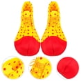 thumbnail image 4 of Un par de zapatos de payaso de tamaño medio Dot Disfraz de Halloween Zapatos de payaso para mujeres (Color al azar), 4 of 6