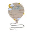 thumbnail image 3 of Siruishop Newborn Announcement Sign Birthday Party Supply Gift Birth Baby Name Plaques Blue, 3 of 8
