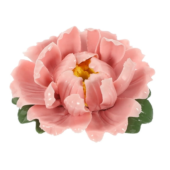 Peony Flower Incense Holder Aromatherapy Burner Stick Stand Frankincense Sticks Pink Ceramics Office