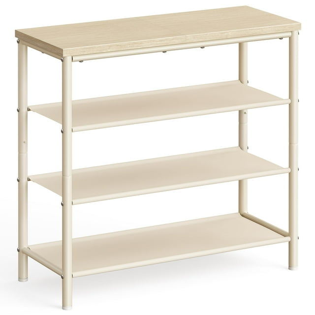 Estante para zapatos Shelf VASAGLE, 4 niveles, 30 x 75 x 71 cm, color beige