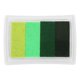 thumbnail image 1 of Tinta para sellos de goma, almohadilla de tinta lavable para hacer tarjetas, estampado, álbum de recortes, huellas dactilares, huellas de pies, huellas de manos, verde, 1 of 6