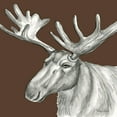 thumbnail image 2 of Wilson, Kelsey 15x15 White Modern Wood Framed Museum Art Print Titled - Watercolor Pencil Forest color I-Moose, 2 of 4