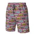 thumbnail image 4 of Pofeuu Retro Cassette Prin Men's Swim Trunks Quick Dry Bathing Suit Swimming Board Shorts Mesh Lining Beach Swimwear-3X-Large, 4 of 6